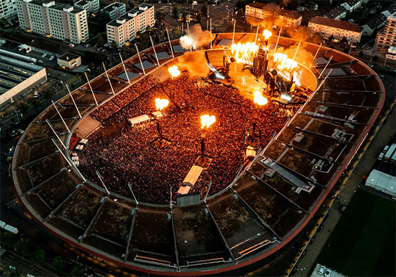 Rammstein concerto pirotecnico